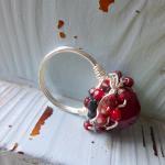 Red And Silver Bling Ring